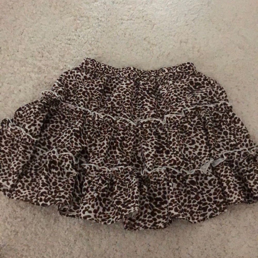 Leopard print skirt